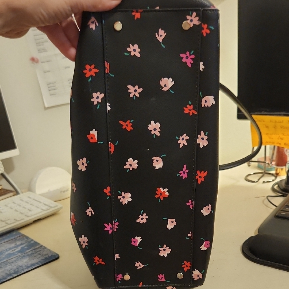 kate spade Black Floral Print Tote - Picture 16 of 16